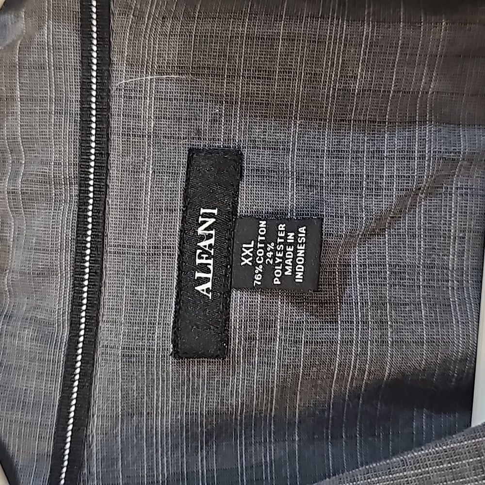 Grey Alfani button down sorry - Picture 2 of 4